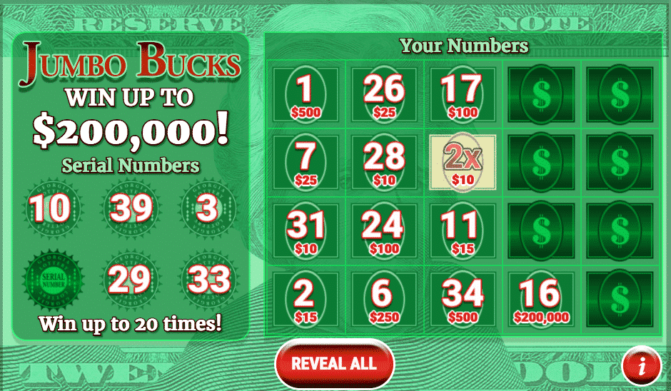 Georgia Lottery 4 GA Lottery instant win 1